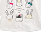 First Impressions Baby Girl's Bunnies Print T-Shirt White Size 3-6 Months