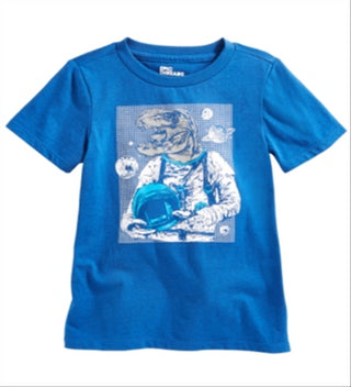 Epic Threads Little Boy's Space Dino T-Shirt Blue Size 7