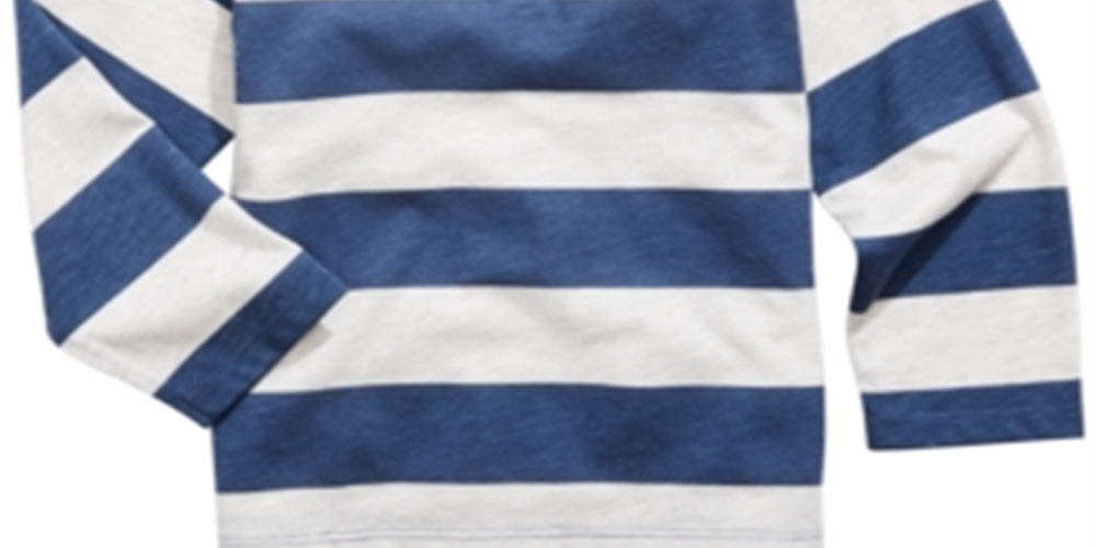 First Impressions Toddler Boy's Striped Henley T-Shirt Blue Size 2T