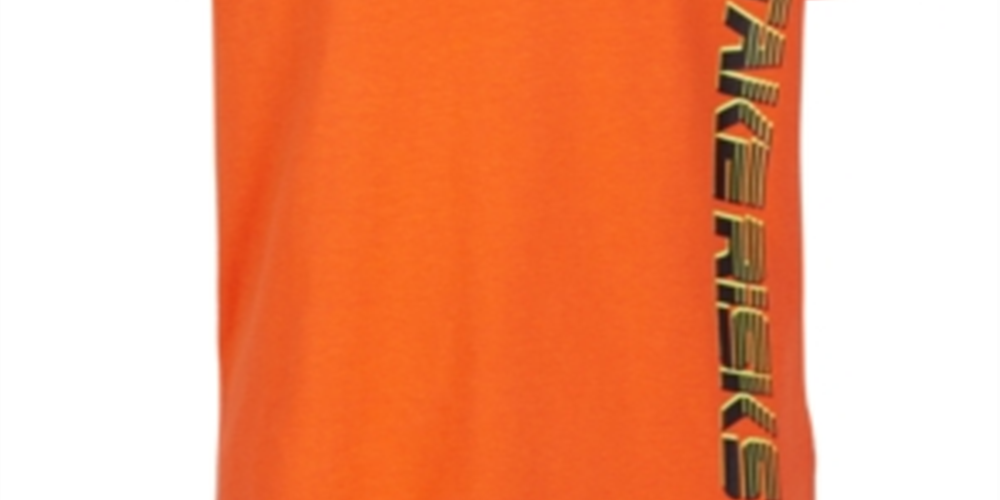 Ideology Big Boy's Graphic-Print T-Shirt Orange Size Small