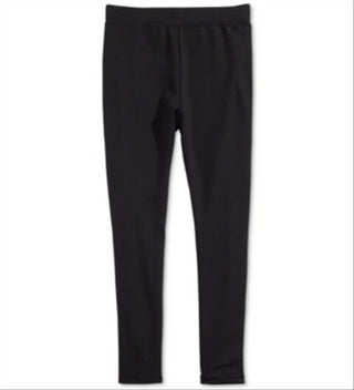 Barbie Big Girl's Ponte Knit Logo Side Tape Leggings Black Size Large