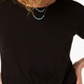 Style & Co Women's Twist Hem High Low T-Shirt Black Size Small