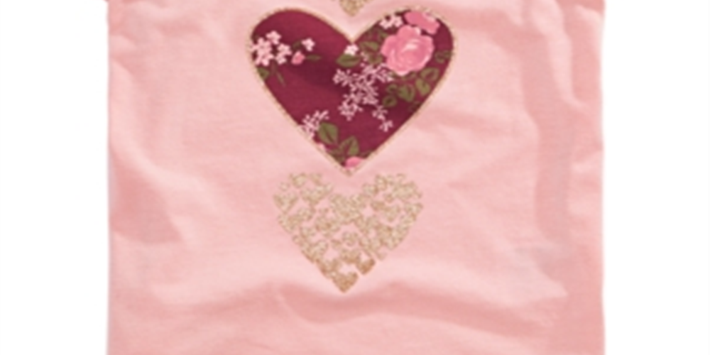 Epic Threads Toddler Girl's Stacked Hearts T-Shirt Pink Size 3T REG