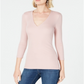 INC International Concepts Women's V Neck Top Pink SizePetite XL