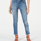 Style & Co Women's Floral Embellished Skinny Jeans Blue Size 10