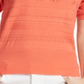 Ella Moss Women's Emilia Ruffle Sleeve Sweater Orange Size M