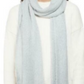 Style & Co Women's Rib Solid Grey Scarf Gray Size Regular