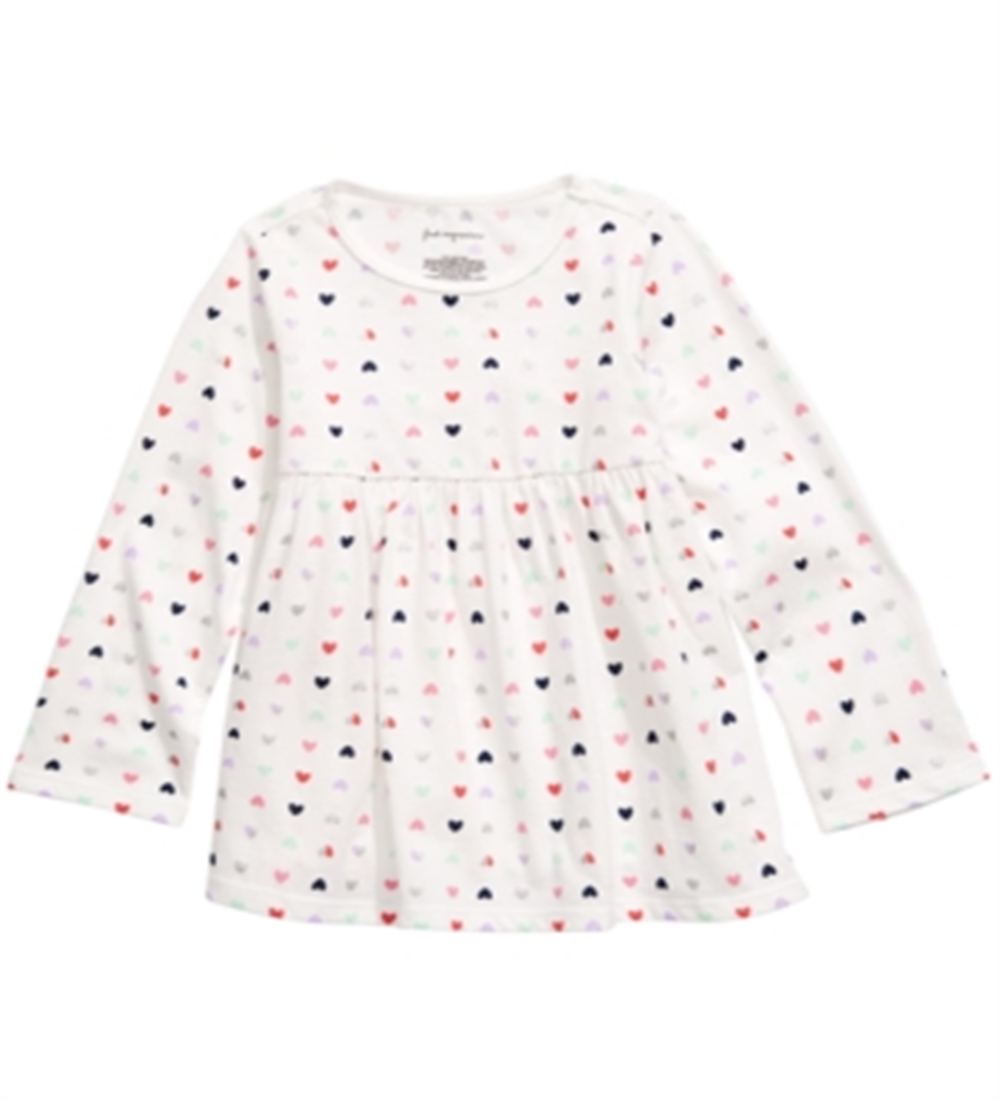 First Impressions Baby Girl's Heart Print Cotton Tunic White Size 18MOS