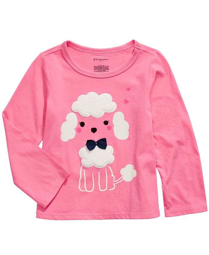 First Impressions Toddler Girl's Cotton Long Sleeve T-Shirt Pink Size 2T