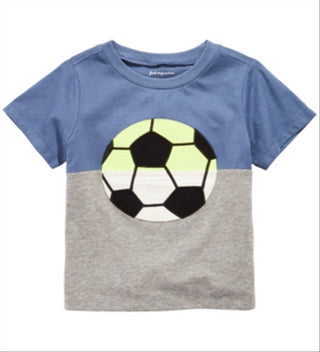 First Impressions Toddler Boy's Soccer Print Colorblocked T-Shirt Blue Size 2T