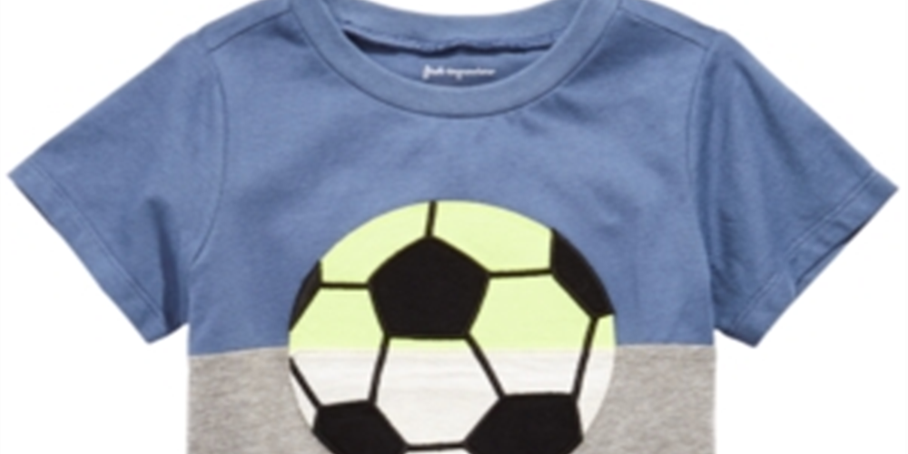 First Impressions Toddler Boy's Soccer Print Colorblocked T-Shirt Blue Size 2T