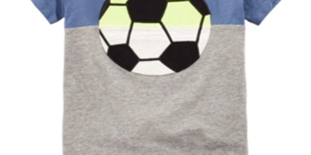 First Impressions Toddler Boy's Soccer Print Colorblocked T-Shirt Blue Size 2T