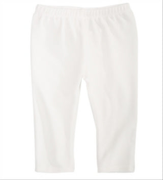 First Impressions Baby Girl's Velour Leggings White Size 3-6MOS