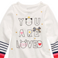 First Impressions Baby Girl's Cotton Long-Sleeve Graphic Print T-Shirt White Size 18MOS