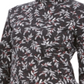 Karen Scott Women's Wheat Fields Printed Mock Neck Top Black Size Petite S