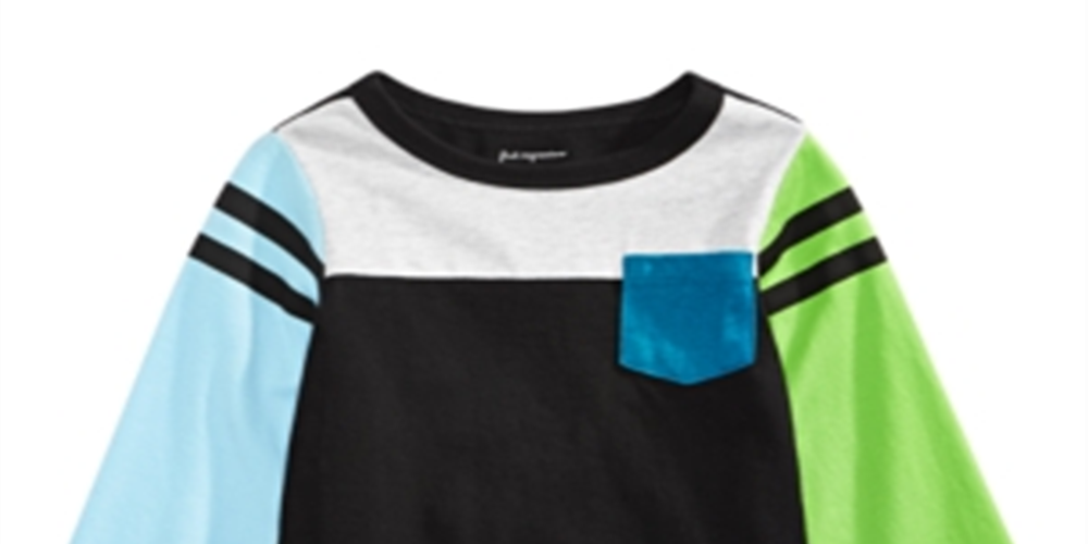 First Impressions Baby Boy's Colorblocked T-Shirt Black Size 24MOS