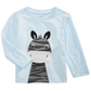 First Impressions Toddler Boy's Zebra Print T-Shirt  Blue Size 4T