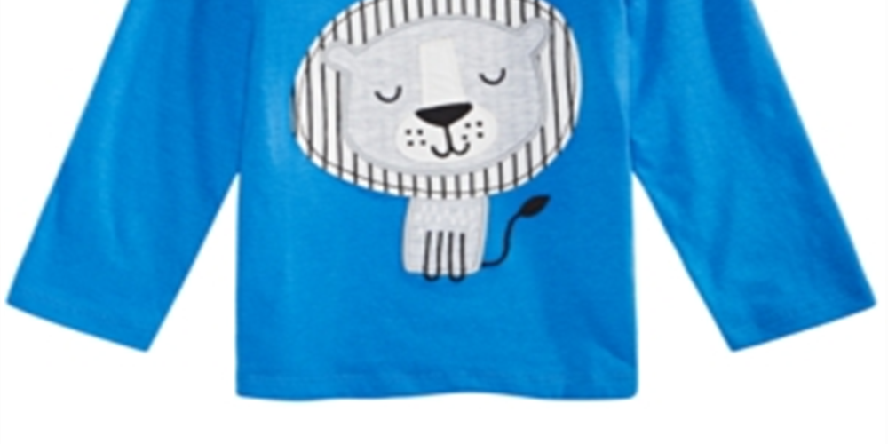 First Impressions Baby Boy's Lion Print T-Shirt Blue Size 6-9MOS