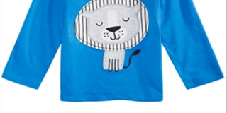 First Impressions Baby Boy's Lion Print T-Shirt Blue Size 6-9MOS