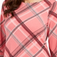 Charter Club Women's Plaid Bell Sleeve Top Pink  Size XXL