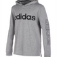 Adidas Little Boy's Logo Print Hoodie Gray Size 4
