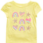 Epic Threads Little Girl's Rainbows Hearts & Stars T-Shirt Yellow Size 5