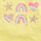 Epic Threads Little Girl's Rainbows Hearts & Stars T-Shirt Yellow Size 5