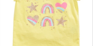 Epic Threads Little Girl's Rainbows Hearts & Stars T-Shirt Yellow Size 5
