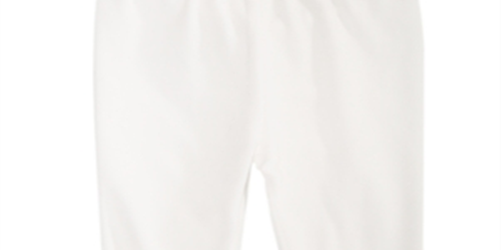 First Impressions Baby Girl's Velour Leggings White Size 6-9MOS