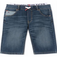 Tommy Hilfiger Little Boy's Retro Revolution Fit Stretch Textured Layered Look Denim Shorts Blue Size 5