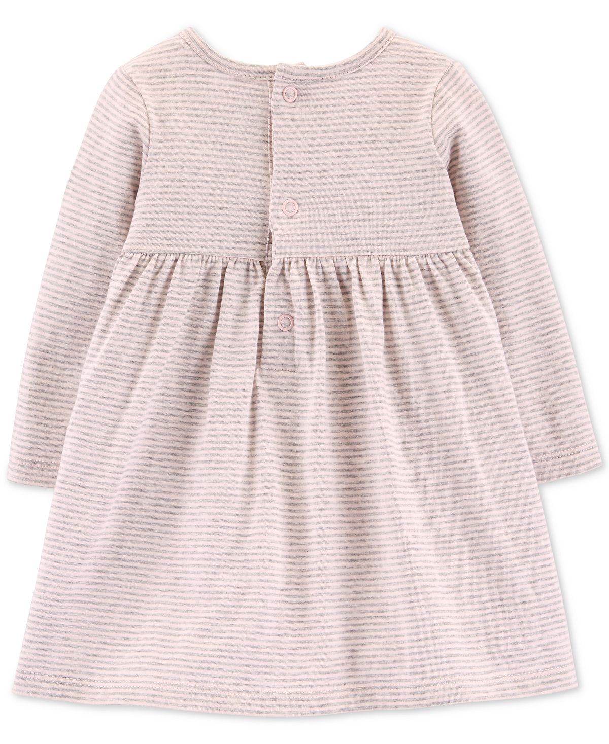 Carter's Baby Girl's Long Sleeve Babydoll Dress Pink Size 18MOS