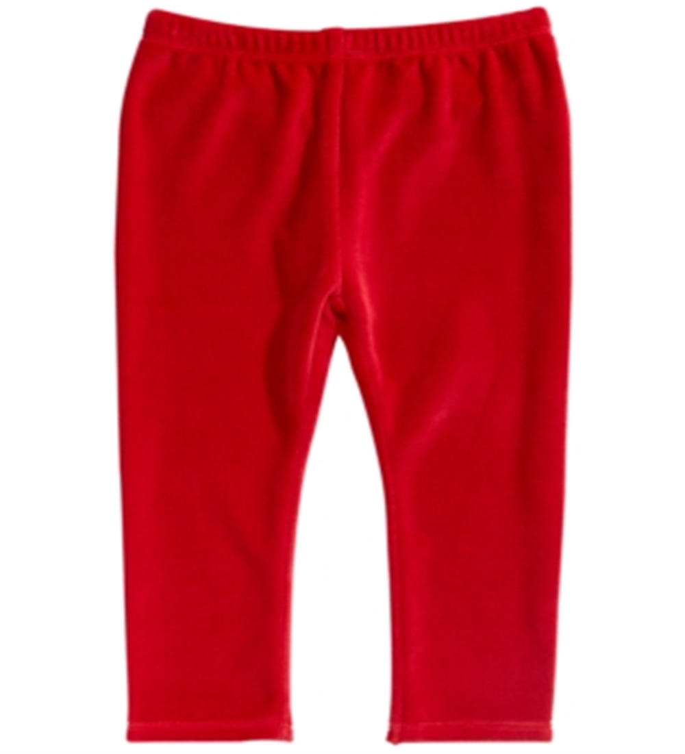 First Impressions Baby Girl's Velour Leggings Red Size 12MOS