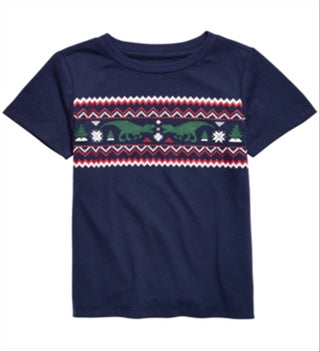 Epic Threads Toddler Boy's Isle Strip T-Shirt Blue Size 4