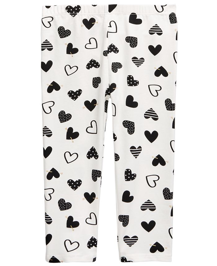 First Impressions Baby Girl's Heart Leggings White Size 24MOS