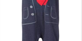 First Impressions Baby Boy's Cotton Sunsuit Navy Size -0-3MOS