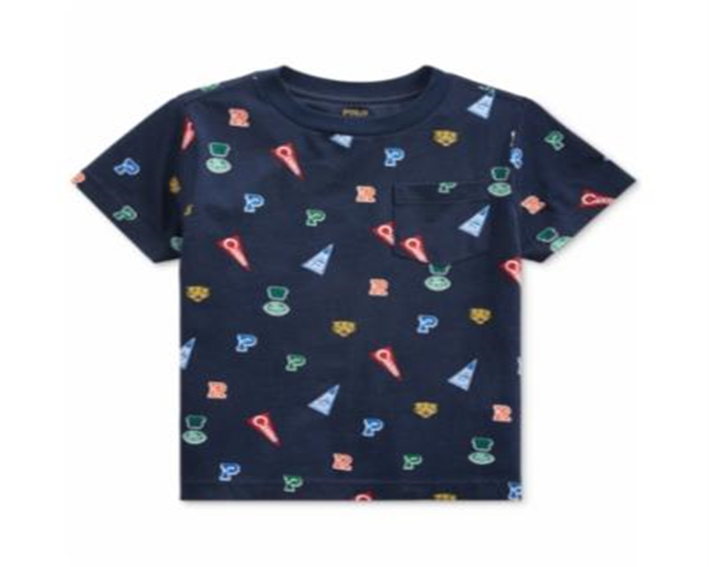 Ralph Lauren Toddler Boy's Jersey Cotton T-Shirt Blue Size 4 T