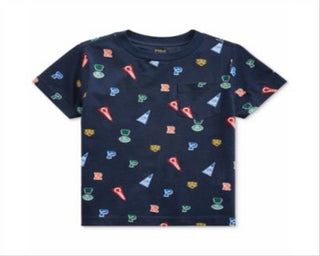 Ralph Lauren Toddler Boy's Jersey Cotton T-Shirt Blue Size 4 T