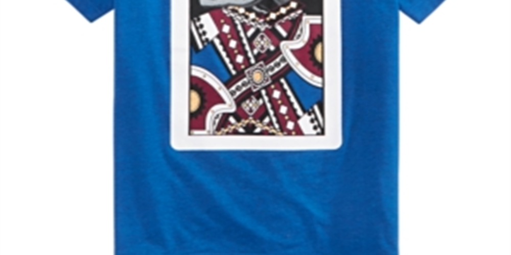 Epic Threads Little Boy's King Card T-Shirt Blue Size 6