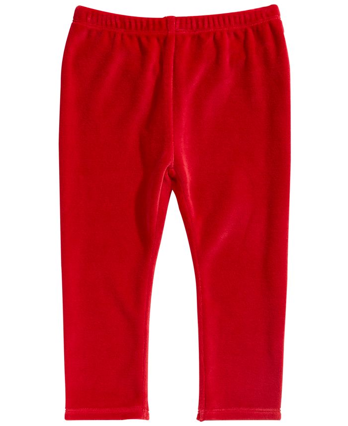 First Impressions Toddler Girl's Velour Legging Red Size 3T