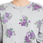Karen Scott Women's Printed Crewneck Sweatshirt Gray Size PP