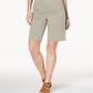 Style & Co Women's Pull on Comfort Fit Bermuda Shorts Brown Size Petite M