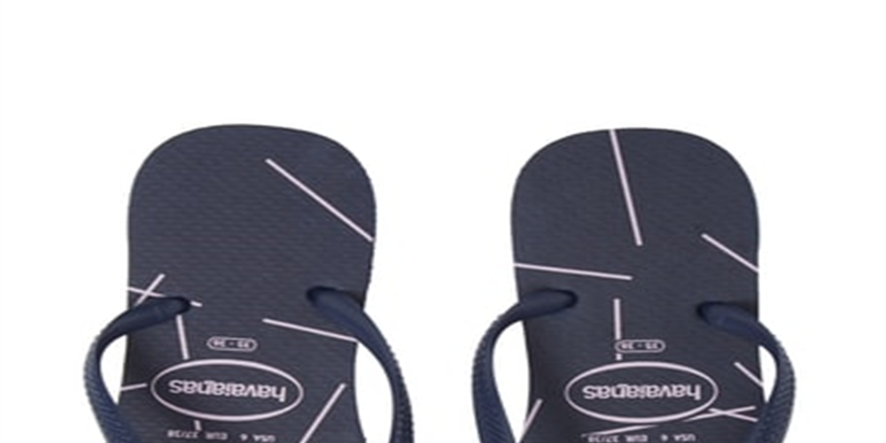 Havaianas Women's Slim Fine Lines Flip Flop Blue Size 8