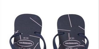 Havaianas Women's Slim Fine Lines Flip Flop Blue Size 8