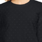 Karen Scott Women's Textured Dot Sweatshirt Black Size Petite Small