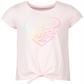Ideology Little Girl's Heart Tie Front T-Shirt Pink Size 5