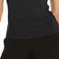 Bar III Women's Puff Sleeve T-Shirt Black Size Medium