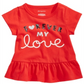 First Impressions Baby Girl's Forever Print Cotton T-Shirt Red Size 6-9MOS