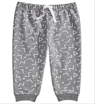 First Impressions Toddler Boy's Geo Print Joggers Gray Size 4T