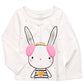 First Impressions Infant Girl's Bunny Print T-Shirt White Size 6-9MOS