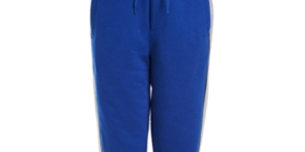 Calvin Klein Big Boy's Rugby Side Stripe Fleece Joggers Blue Size 10-12M